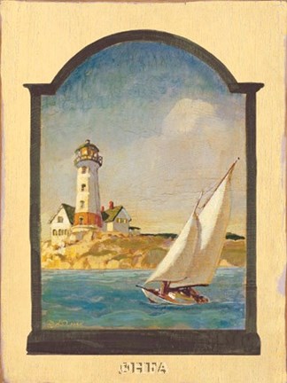 Framed Summer Sailing Print