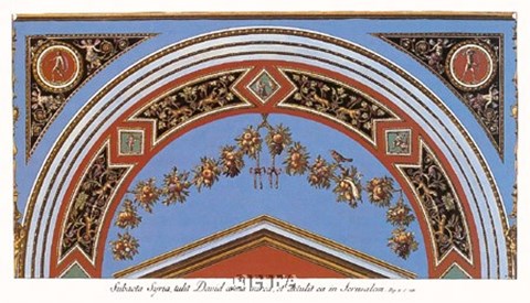 Framed Detail/Loggia in the  Vatican II Print