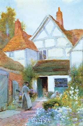 Framed Cottage Garden Print