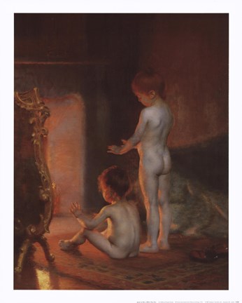 Framed After the Bath, 1890 Print