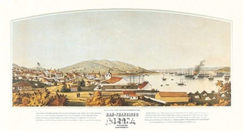 Framed San Francisco, 1849 Print