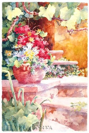 Framed Steps of Provence Print