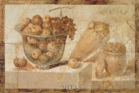 Framed Roman Fresco Print