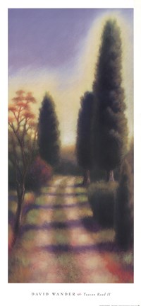 Framed Tuscan Road II Print