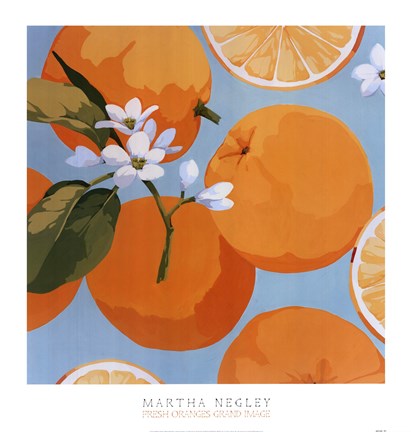 Framed Fresh Oranges Print