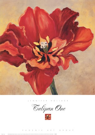Framed Tulipan One Print