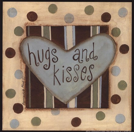 Framed Hugs &amp; Kisses Print