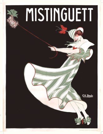 Framed Mistinguett Print