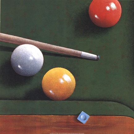 Framed Billiards Print