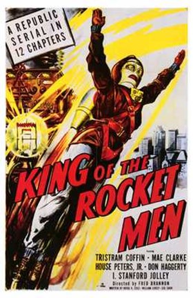 Framed King of the Rocket Men Coffin And Clarke Print