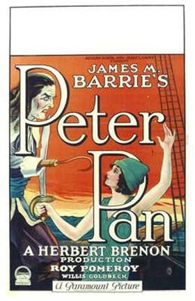 Framed Peter Pan Book by James M. Barrie Print