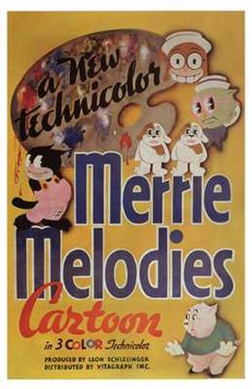 Framed Merrie Melodies Cartoon Print