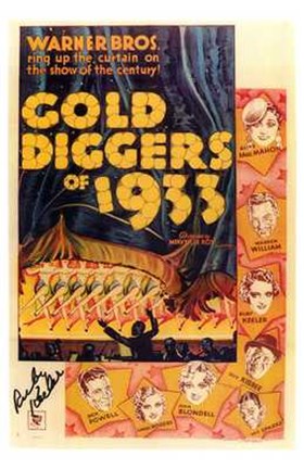 Framed Gold Diggers of 1933 Print