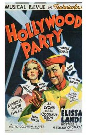 Framed Hollywood Party Print
