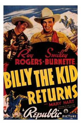 Framed Billy the Kid Returns Print