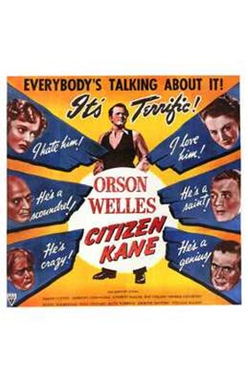 Framed Citizen Kane Cast Print