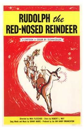 Framed Rudolph the Red Nosed Reindeer Print