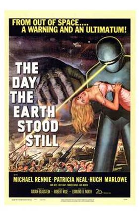 Framed Day the Earth Stood Still From Outer Space Print