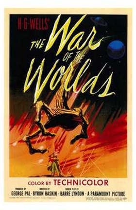 Framed War of the Worlds Original Print