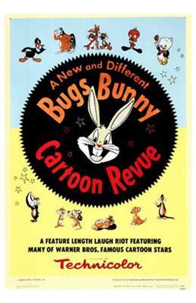 Framed Bugs Bunny a Cartoon Revue Print