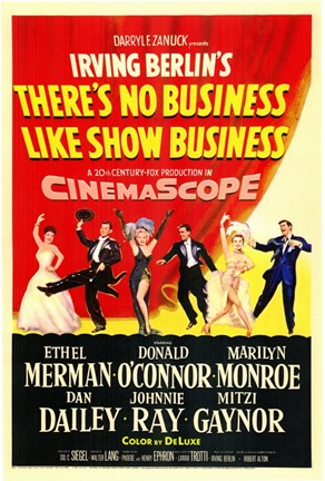 Framed There&#39;s No Business Like Show Business Ethel Merman Print