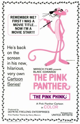 Framed Pink Panther Print