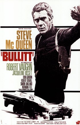 Framed Bullitt Steve McQueen Print