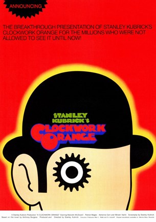 Framed Clockwork Orange Stanley Kubrick Print