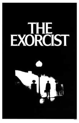 Framed Exorcist Silhouette Print