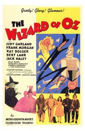 Framed Wizard of Oz Gaiety Glory Glamour Print
