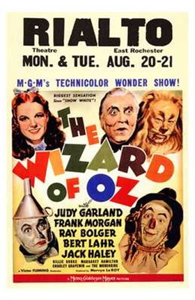 Framed Wizard of Oz Rialto Print