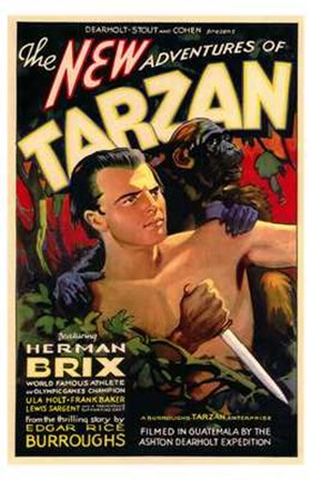 Framed New Adventures of Tarzan, c.1935 - style B Print