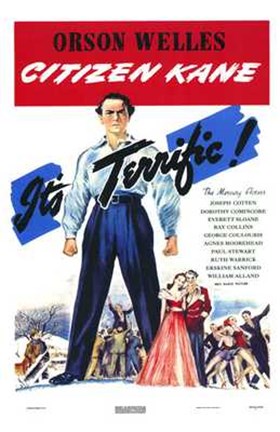 Framed Citizen Kane It&#39;s Terrific Print