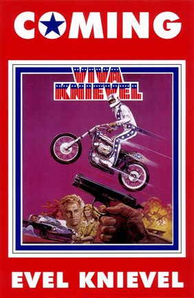 Framed Viva Knievel movie poster Print