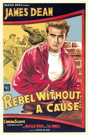 Framed Rebel Without a Cause James Dean Print