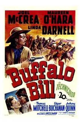 Framed Buffalo Bill Joel McCrea Print