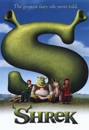 Framed Shrek - The greatest fairy tale never told. Print