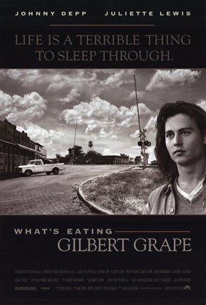Framed What&#39;s Eating Gilbert Grape - black and white Print