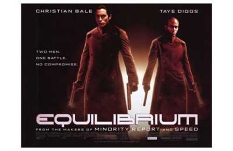 Framed Equilibrium Christian Bale Print