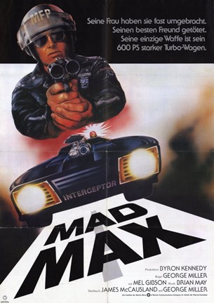 Framed Mad Max Car Print