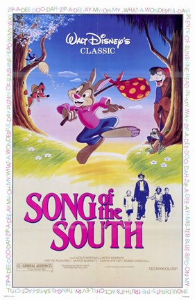 Framed Song of the South Brer Rabbit Print