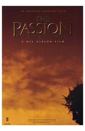 Framed Passion of the Christ - Man&#39;s head Print