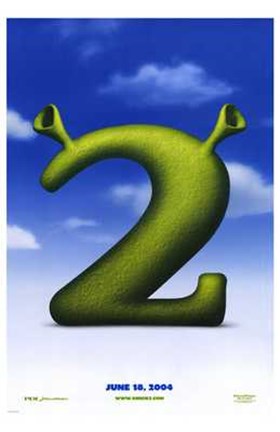 Framed Shrek 2 Logo Print
