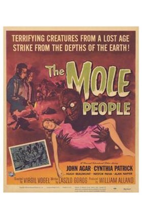 Framed Mole People Creatures From A Lost Age Print