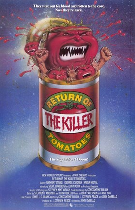 Framed Return of the Killer Tomatoes Print