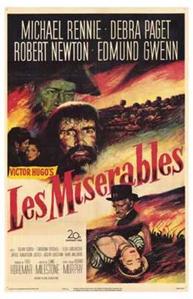 Framed Les Miserables Michael Rennie Print