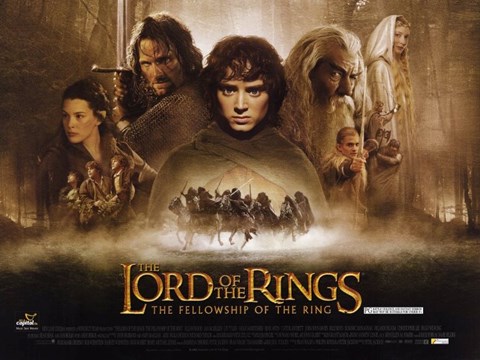 Framed Lord of the Rings: Fellowship of the Ring Print