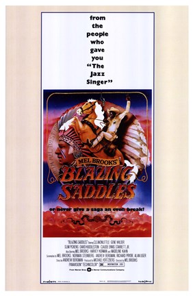 Framed Blazing Saddles Print