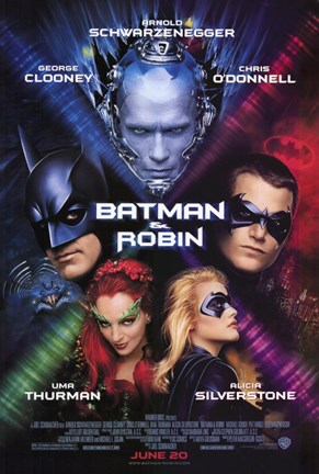 Framed Batman and Robin Movie Print