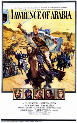 Framed Lawrence of Arabia Cast Print